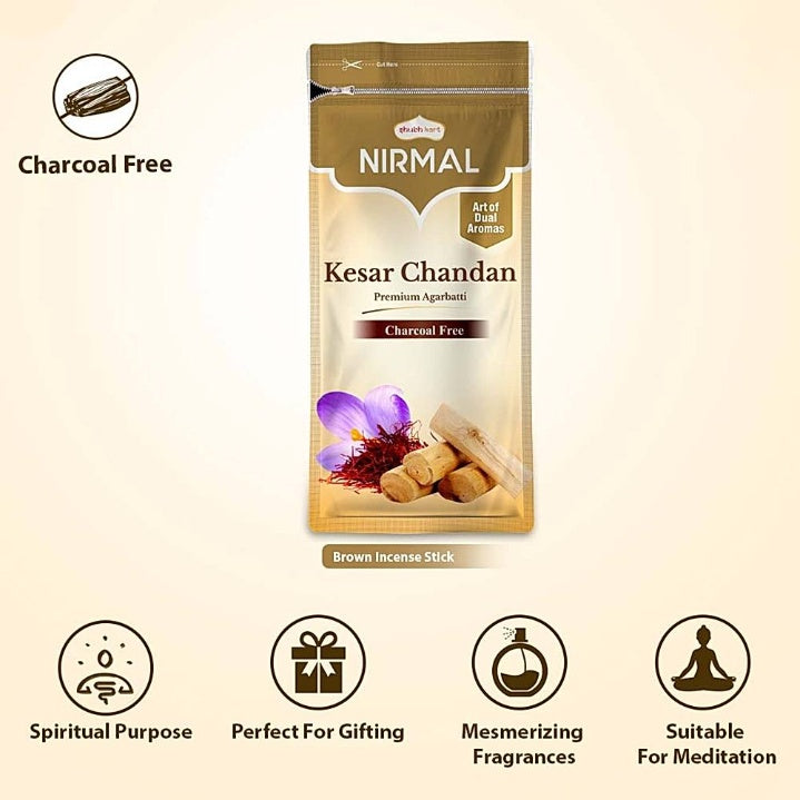Nirmal Ziplock Kesar Chandan Agarbatti 125 g