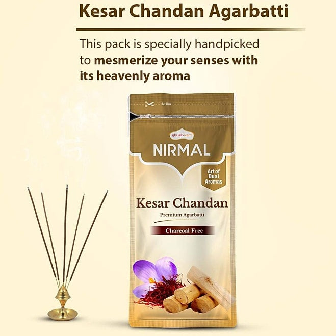 Nirmal Ziplock Kesar Chandan Agarbatti 125 g