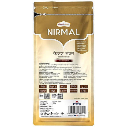 Nirmal Ziplock Kesar Chandan Agarbatti 125 g