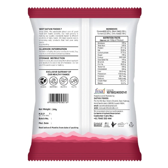 Satvik Roasted Flax Seed 200 g