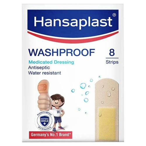 Hansaplast Washproof Bandage Strip Pack Of 8