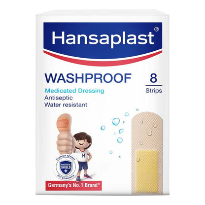 Hansaplast Washproof Bandage Strip pack of 8