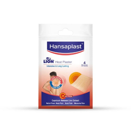 Hansaplast Lion Heat Pain Relief Plaster pack of 4
