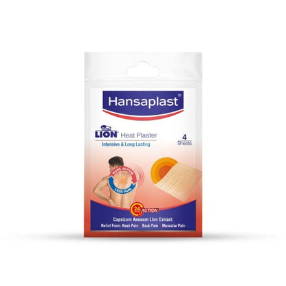 Hansaplast Lion Heat Pain Relief Plaster pack of 4
