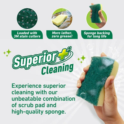 Scotch Brite Scrub Sponge Large pack of 3