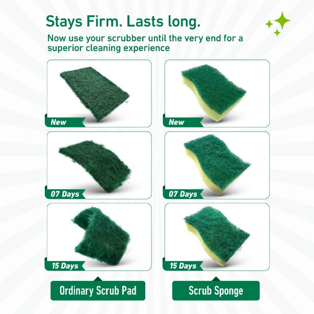 Scotch Brite Scrub Sponge Large pack of 3