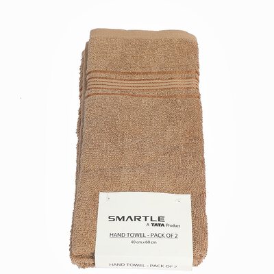 Smartle Hand Towel Light Brown set of 2