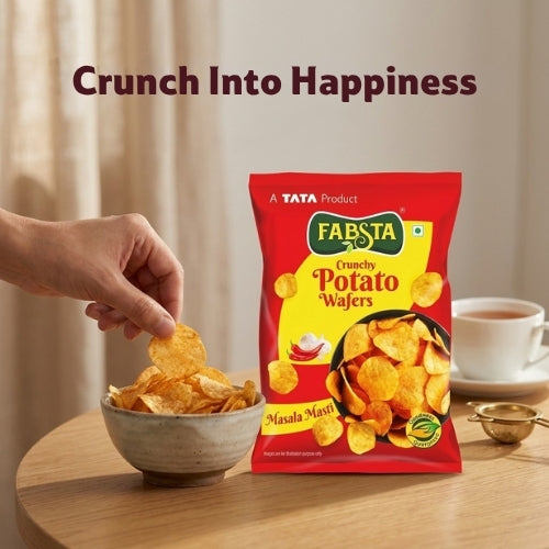 Fabsta Masala Potato Wafers, 135 g