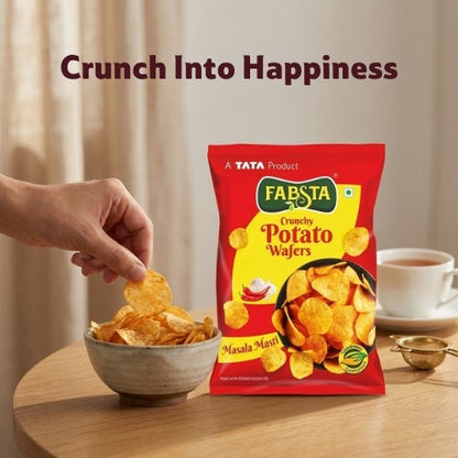 Fabsta Masala Potato Wafers, 135 g