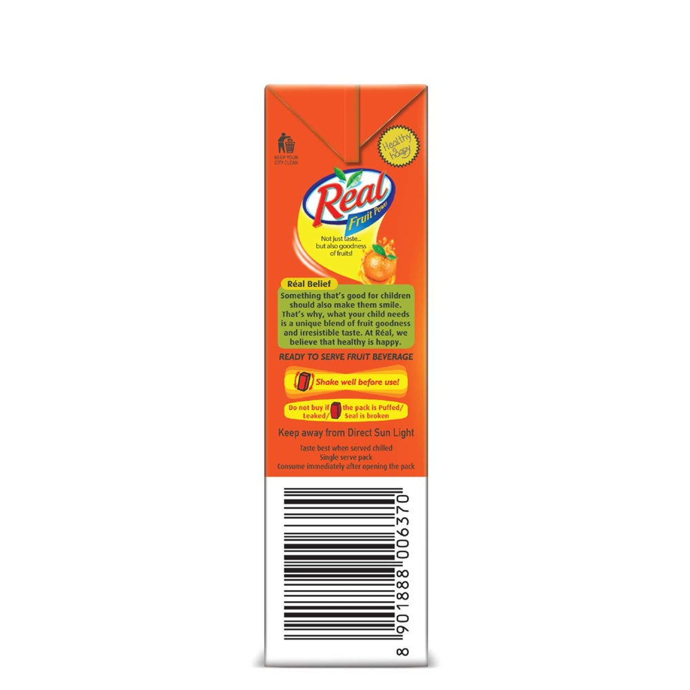 Real Orange Juice Tetrapak 180 ml