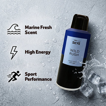 Skye Wild Rush Body Spray For Men, 150 ml