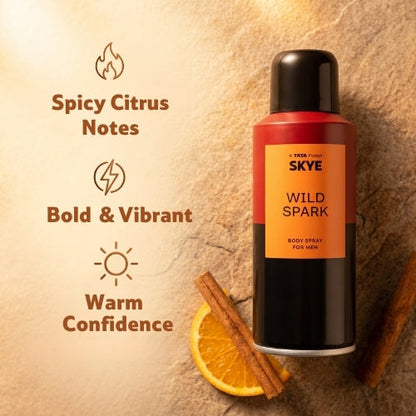Skye Wild Spark Body Spray For Men, 150 ml