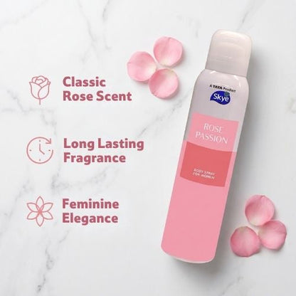 Skye Rose Passion Body Spray For Women, 150 ml