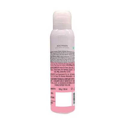 Skye Rose Passion Body Spray For Women, 150 ml
