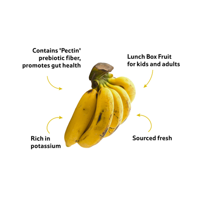 Banana Yellaki, Pack of 6, ~ 350–450 g