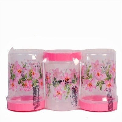 Smartle Spacio Container Pink 1500 Ml set of 3