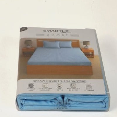 Smartle Adore King Bedsheet Light Blue 1 pc