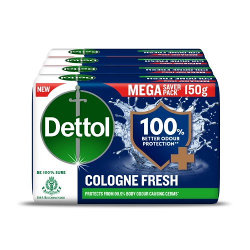 Dettol Soap Cologne Fresh 4x150 gm