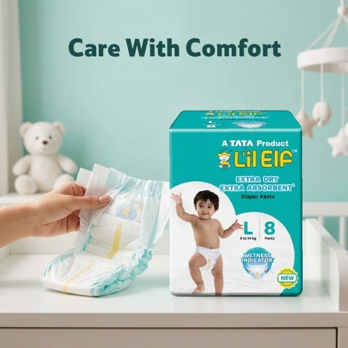 Tata Diaper Pants L, Pack of 8