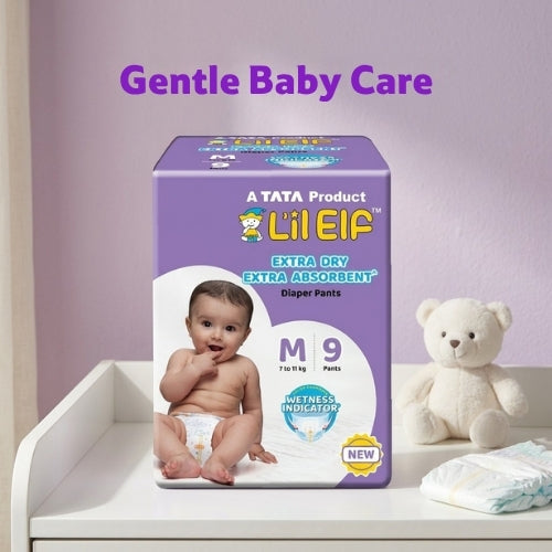 Tata Diaper Pants M, Pack of 9