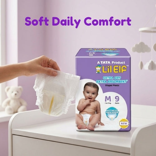 Tata Diaper Pants M, Pack of 9