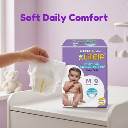 Tata Diaper Pants M, Pack of 9