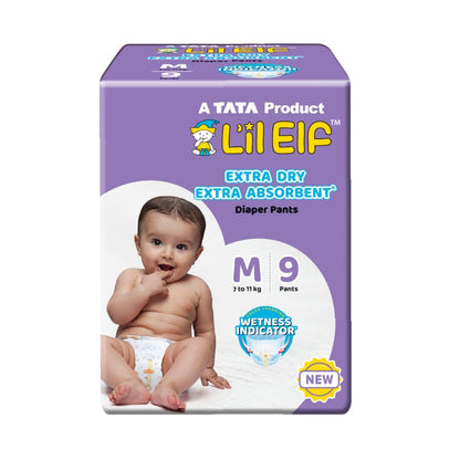 Tata Diaper Pants M, Pack of 9