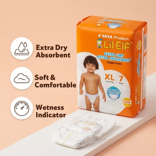 Tata Diaper Pants XL, Pack of 7
