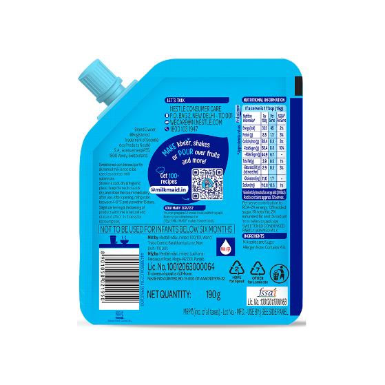 Nestle Milkmaid Condensed Milk Doy Pack 210 g