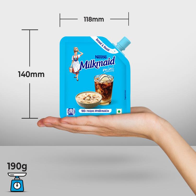 Nestle Milkmaid Condensed Milk Doy Pack 210 g