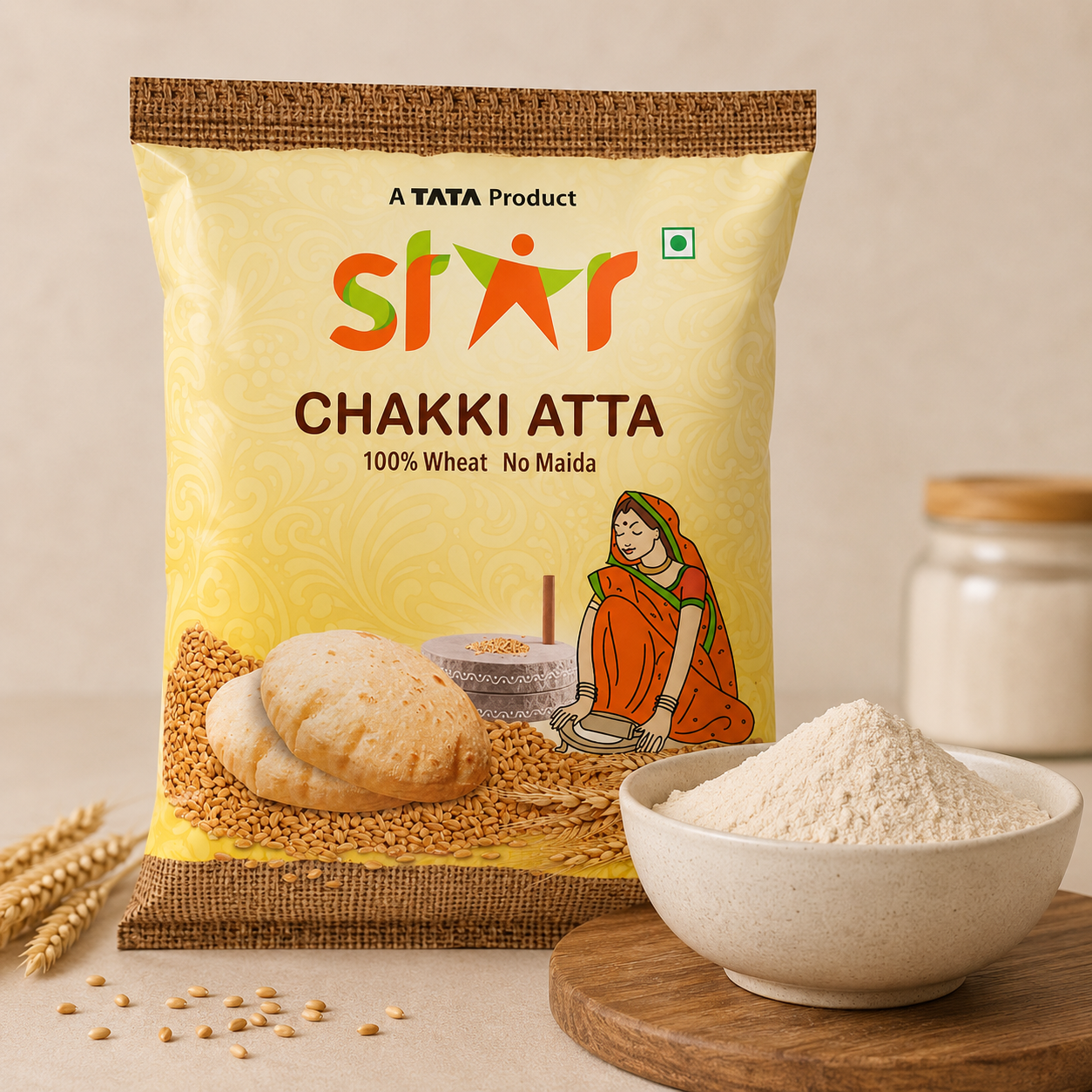 Star Chakki Fresh Atta 1 kg