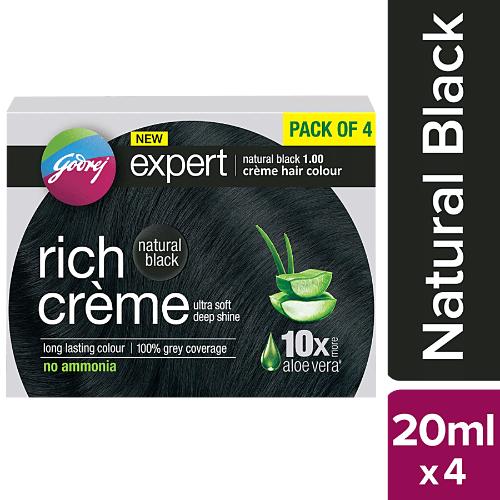 Godrej Expert Creme Natural Black pack of 4