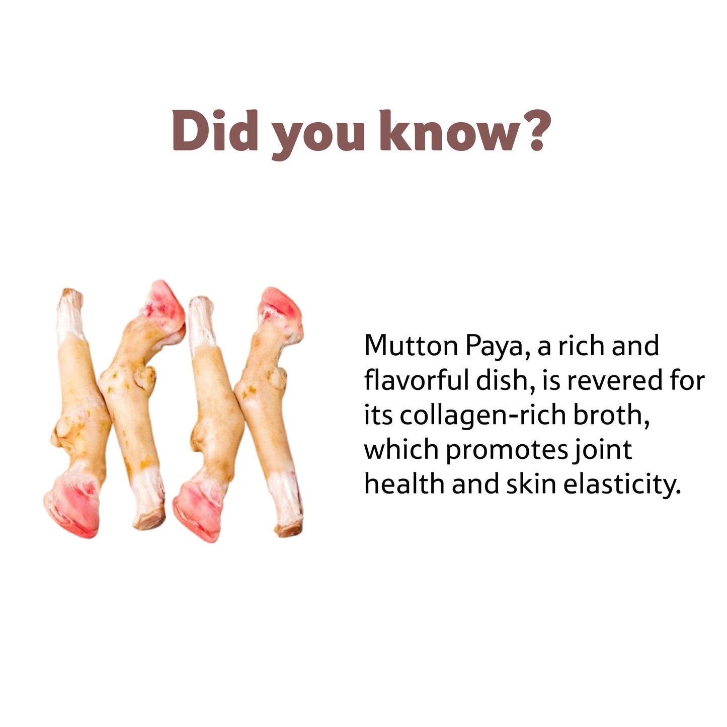 Mutton Paya, 1 Pcs