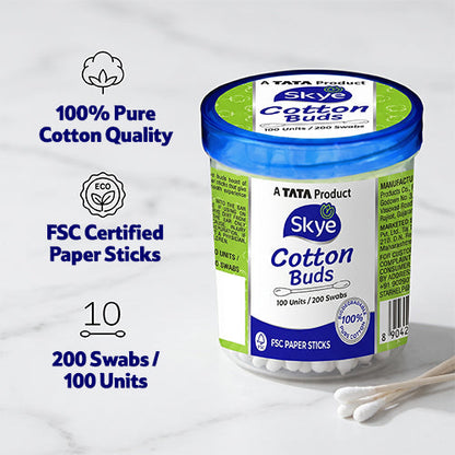 Skye Cotton Buds, 100 Pcs (Jar)