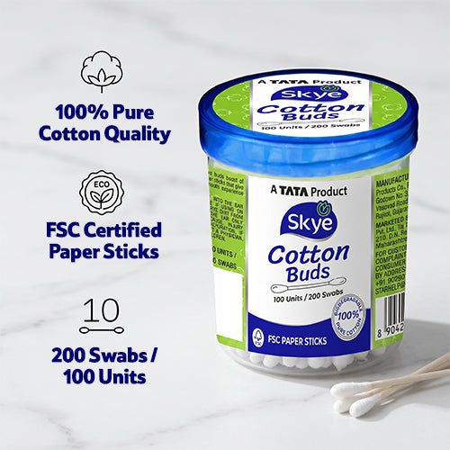 Skye Cotton Buds, 100 Pcs (Jar)