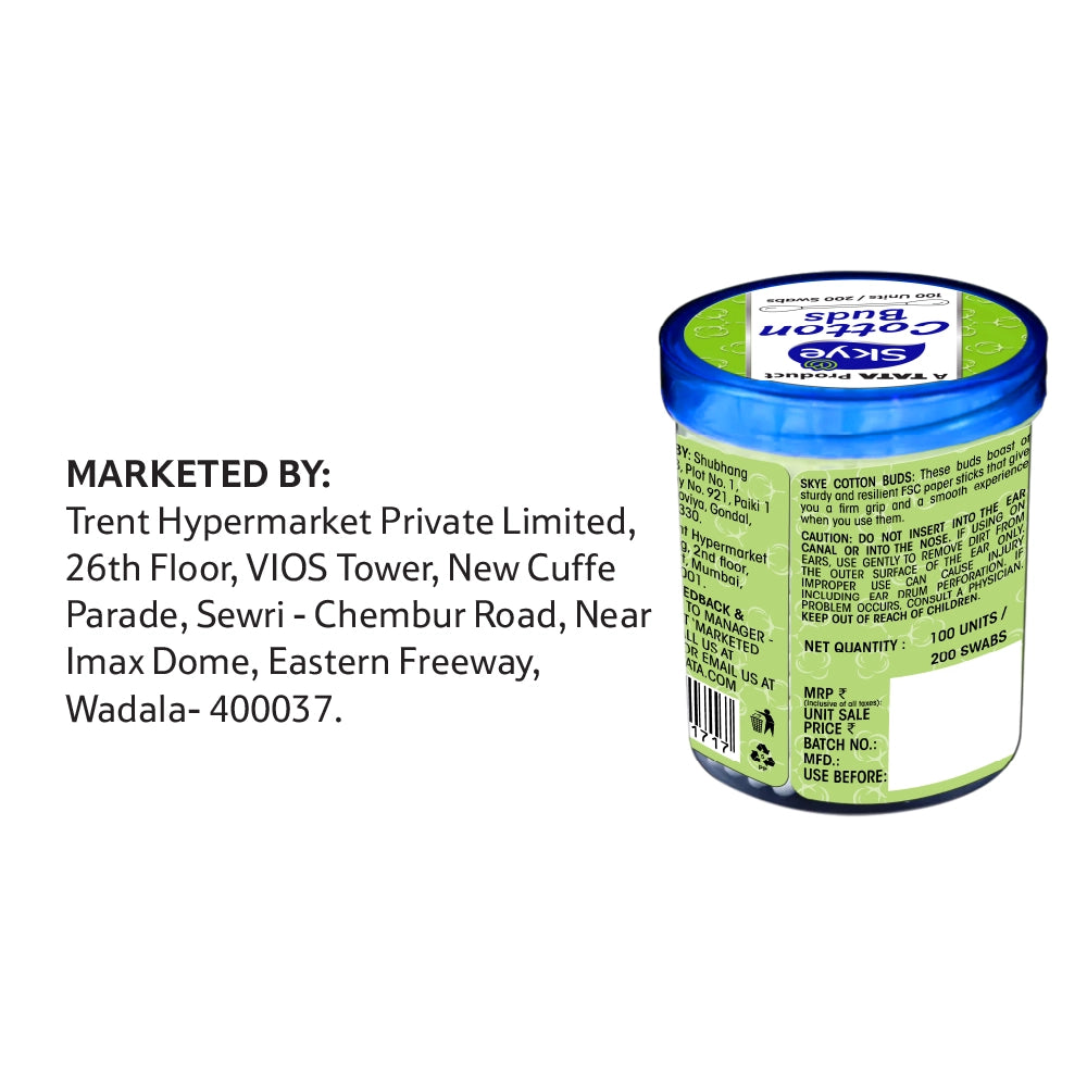 Skye Cotton Buds 100 pcs (jar)