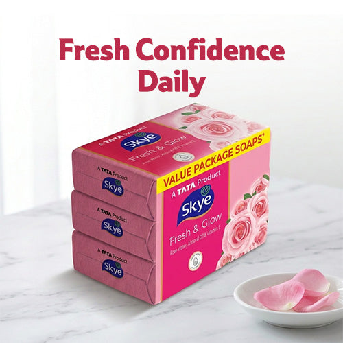 Skye Fresh & Glow Soap, Pack of 3 x 150 g