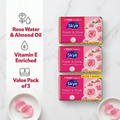 Skye Fresh & Glow Soap, Pack of 3 x 150 g