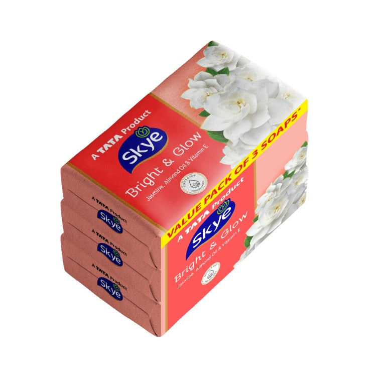 Skye Bright & Glow Soap, Pack of 3 x 150 g