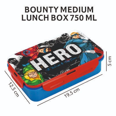 Smartle Bounty Big Lunch Box 750 Ml Assorted 1 pc