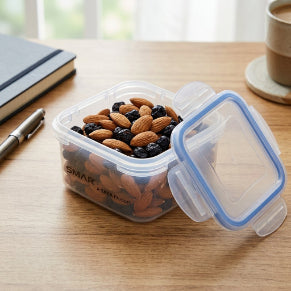 Smartle 4 Side Lock Container Sqaure 350 Ml 1 pc