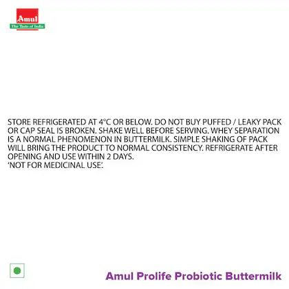 Amul Probiotic Buttermilk Pet 500 ml