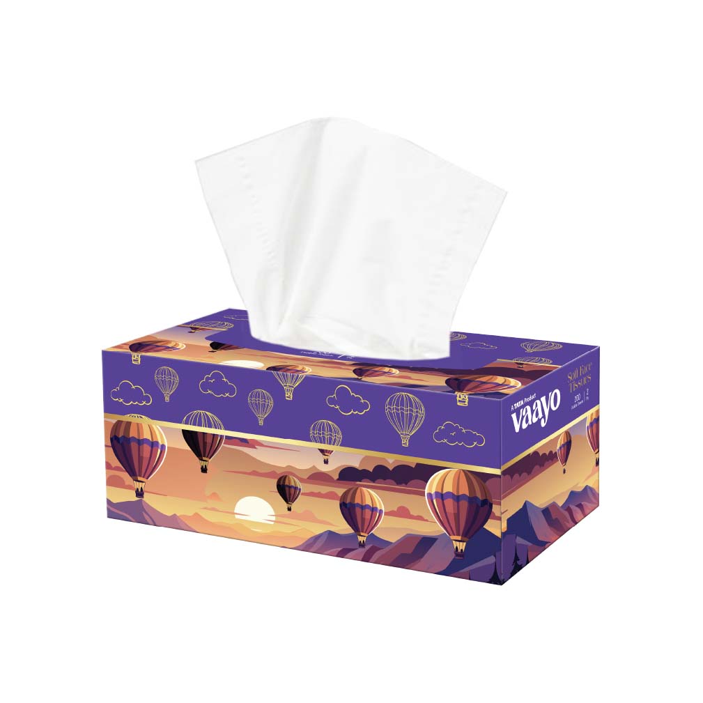 Klia Seasonal Face Tissue 2 Ply, 200 Pulls