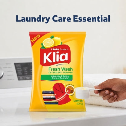 Klia Lemon Detergent Powder, 500 g