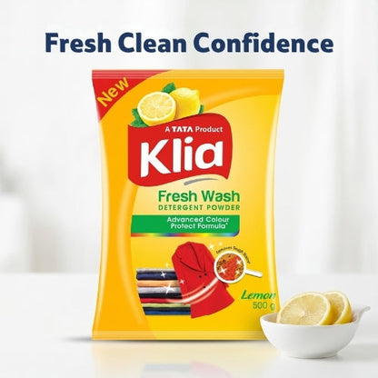 Klia Lemon Detergent Powder, 500 g