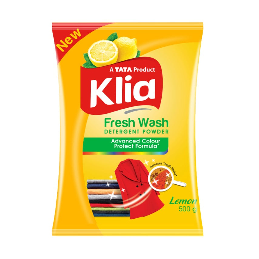 Klia Lemon Detergent Powder, 500 g