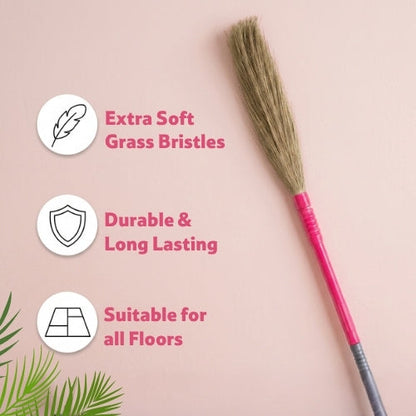 Klia Soft Grass Broom, 1 Pc