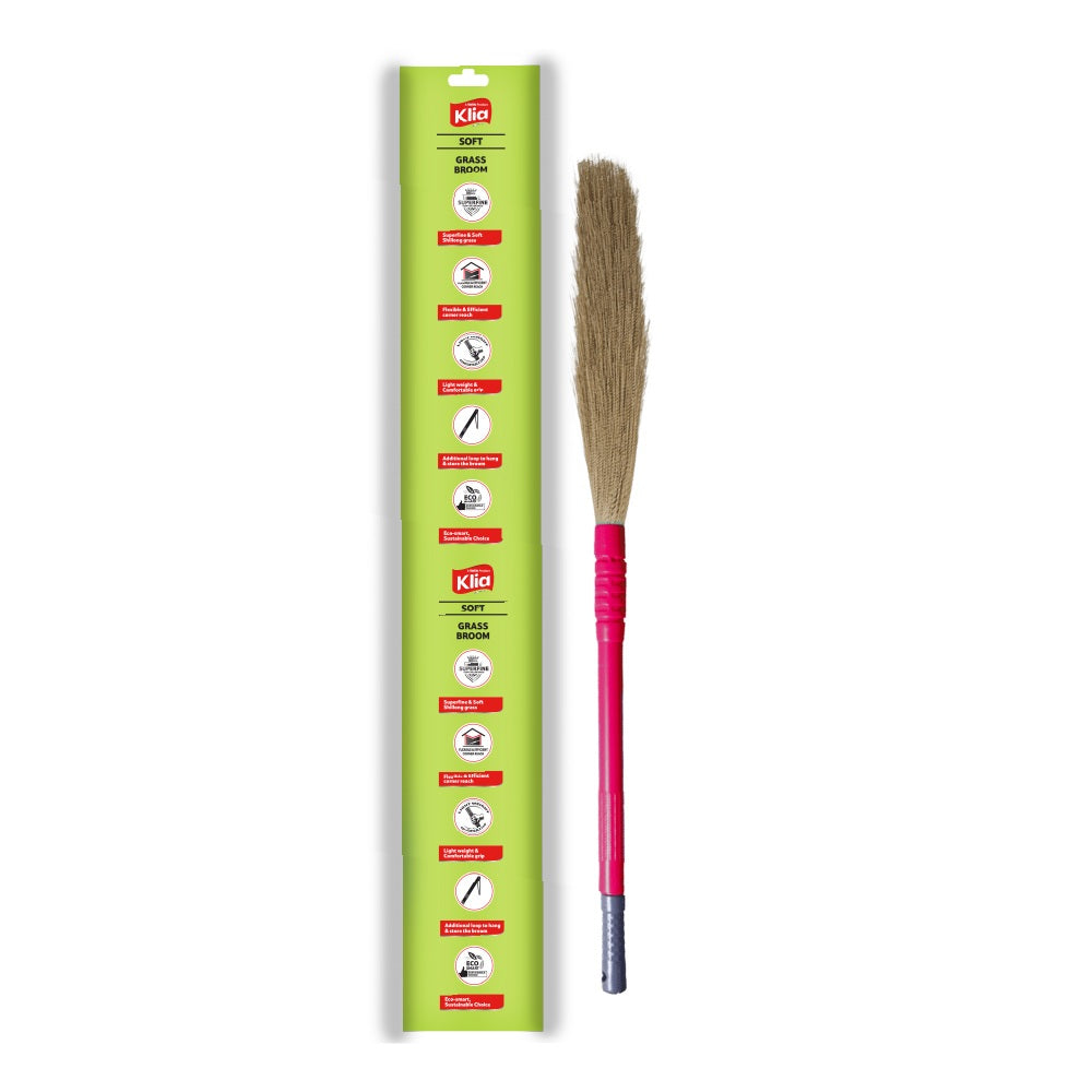 Klia Soft Grass Broom 1 pc