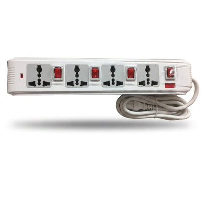 Smartle 4 Socket 4 Switch Power Strip 1 pc