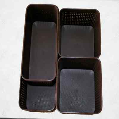 Smartle Multipurpose Basket Brown set of 4